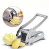 Multifunction Potato Cutter Stainless Steel Cut Manual Vegetable Cutter Tool Fast Cutting With 2 Blades Manual Fries Machine